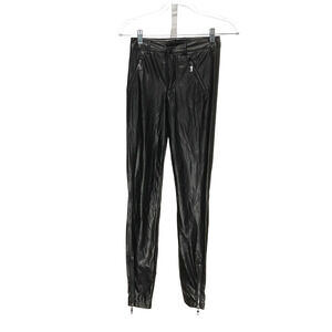 Guess Black Faux Leather Pants